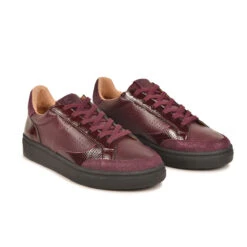 Pataugas BASALT/SV F4H BORDEAUX -Pataugas Soldes 628220 BASKET FEMME BASALT SV F4H BORDEAUX 4