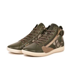 Pataugas PALME/WT F4H KAKI -Pataugas Soldes 628274 BASKET FEMME PALME WT KAKI 5