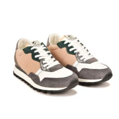 Pataugas ASTATE/MIX F4H ARGENT -Pataugas Soldes 628285 BASKET FEMME ASTATE MIX GRIS PECHE web4