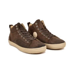 Pataugas NEW CARLO/W H4H CHOCOLAT -Pataugas Soldes 628305 BASKET HOMME NEW CARLO W H4H CHOCO 3