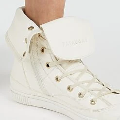 Pataugas AYZA F4G BLANC -Pataugas Soldes AYZAF4GOFFWHITE2