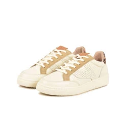 Pataugas BASALTE/MIXL F4I CRÈME -Pataugas Soldes BASKET FEMME BASALT MIXL F4I CREME 628475 155 5