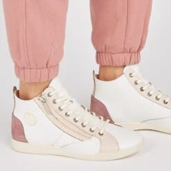 Pataugas PALME/PER F2I ROSE -Pataugas Soldes BASKET FEMME PALME PER F2I ROSE 628402 300 Porte 2