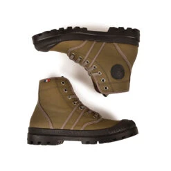 Pataugas AUTHENTIQUE/W MADE IN FRANCE F4G KAKI -Pataugas Soldes BOOTS FEMME AUTHENTIQUE KAKI 6