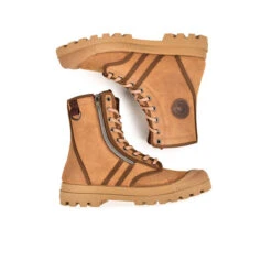 Pataugas AUTHENTIQUE H/ZIPSS F4I CAMEL -Pataugas Soldes BOOTS FEMME OG H ZIPSS F4I CAMEL 628499 751 6