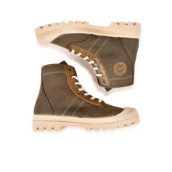 Pataugas AUTHENTIQUE M/SC F2I KAKI -Pataugas Soldes BOOTS FEMME OG M SC F2I KAKI 628343 554 6