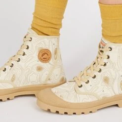 Pataugas AUTHENTIQUE M/TOPO F2I BEIGE -Pataugas Soldes BOOTS FEMME OG M TOPO F2I BEIGE 628340 150 Porte 2