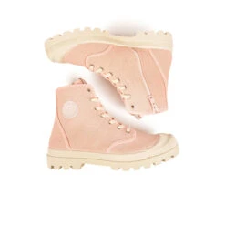 Pataugas AUTHENTIQUE M/ZIPTI F2I ROSE -Pataugas Soldes BOOTS FEMME OG MID ZIP ROSE PALE 628347 300 6