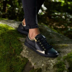 Pataugas JESTER/MIX F4H NOIR/DORÉ 13 Pataugas JESTER/MIX F4H NOIR/DORÉ -Pataugas Soldes F Jester MIX Noir Dore