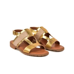 Pataugas RIA/MIX F2H DORE -Pataugas Soldes SANDALE FEMME RIA MIX F2H DORE 4 c75d41e0 19e8 48ba b3f2 060df28e24cd