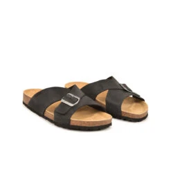 Pataugas LUDO/MIX H2I NOIR -Pataugas Soldes SANDALE HOMME LUDO MIX H2I NOIR 628533 850 4